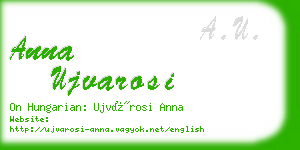 anna ujvarosi business card